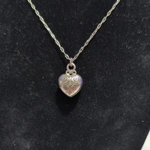 Vintage Brighton Heart Locket - "YOU ARE SPECIAL" Includes Vintage BJ Dustbag!